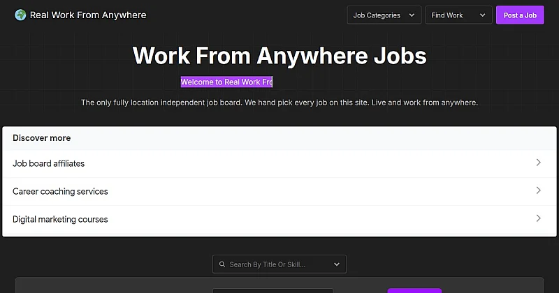 Real Work From Anywhere